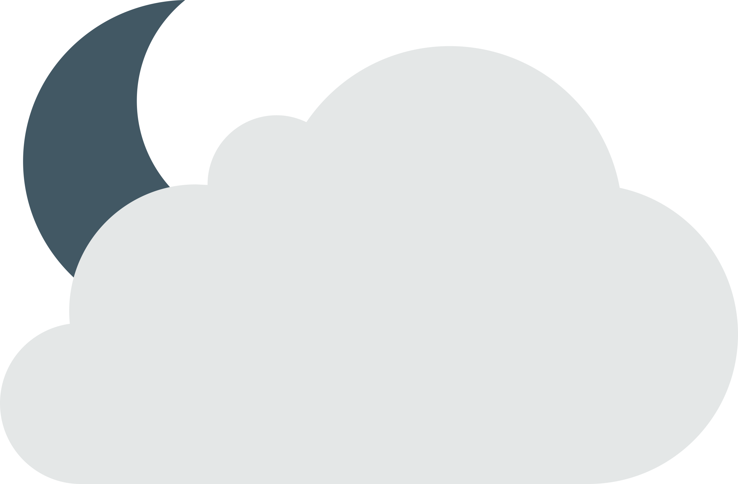 Cloudy Night Svg Line Art Free Vectors